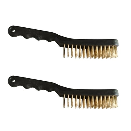 

2pcs Carbon Steel Convenient Wire Brush Heavy Duty Removal Long Handle