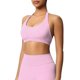 thumbnail image 2 of Sujetadores Deportivos para Mujeres Soporte Alto Busto Grande de Color Sólido Sujetador de Punto sin Costuras de Yoga, Cuello Colgante Diseño de Espalda para el Gimnasio, 2 of 9