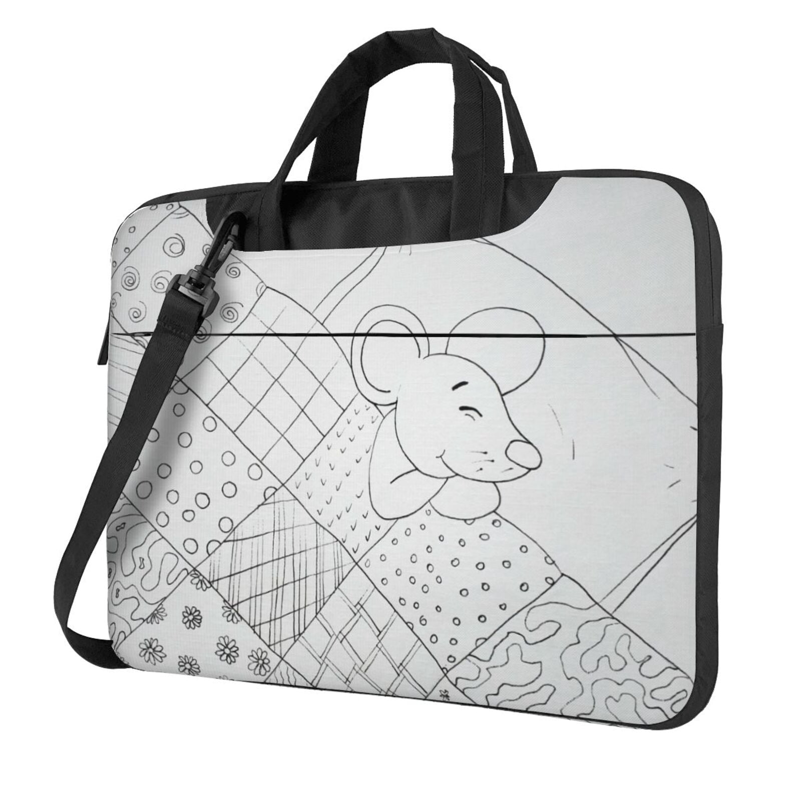 Cartoon Mouse Sleeping Laptop Bag, 14 inch Laptop or Tablet, Business ...