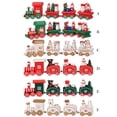 thumbnail image 4 of Ounissouiy Little Wood Merry Christmas Train Decoración Granja Camión Juguete Festival Ornamento Regalo de Año Nuevo para Niños Niñas Adultos Kits de decoración para fiestas Rojo 1, 4 of 6