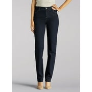 Lee Women's Petite Instantly Slim Straight Leg Jean Heritage, Heritage, 4 Petite