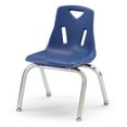 thumbnail image 7 of Stacking Chair with Chrome-Plated Legs - 12" Ht - Purple, 7 of 7