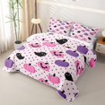 thumbnail image 3 of Homewish Coquette Pumpkin Ghost Twin Quilt Set for Teens, Cute Halloween Polka Dot Twin Coverlet Set, 2pcs, 3 of 7