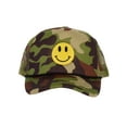 thumbnail image 2 of Gravity Threads Smile Face Embroidery Adjustable Trucker Hat - Camo, 2 of 4