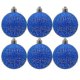 thumbnail image 1 of 6x Christmas Tree Balls Baubles Xmas Tree Hanging Ornament Home Party Decoration Blue, 1 of 2