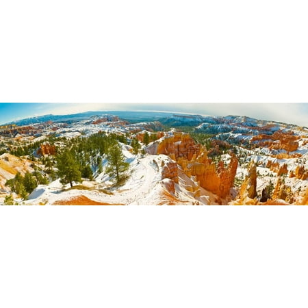 Rock Formations in a Canyon, Bryce Canyon, Bryce Canyon National Park, Red Rock Country, Utah, USA Print Wall