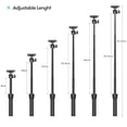thumbnail image 3 of Riwcyla MT,34 Portable Extendable Selfie Stick Tripod Handheld Photography Bracket Desktop Tripod Stand with 14 Inch Screw Mount 360° Rotatable Ballhead Adapter for Vlog Selfie Live Streaming, 3 of 6