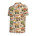 thumbnail image 4 of Wukai Animal Truck Men’s Polo Shirts,Quick-Dry Athletic Shirt,Classic Fit Shirts-XX-Large, 4 of 8