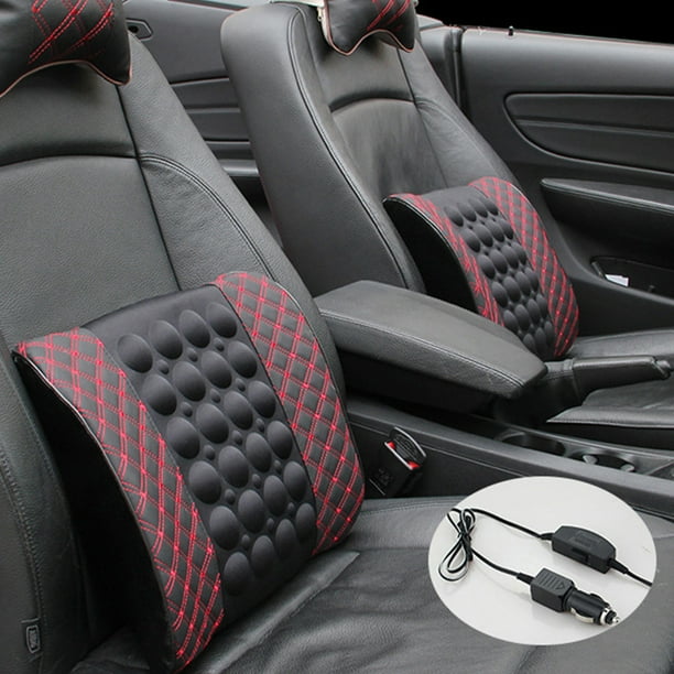 Massaging car seat cushion on sale with lumbar support