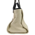 thumbnail image 4 of Pre-Owned CHANEL Deauville GM chain tote bag in navy and white. Women's...., 4 of 13