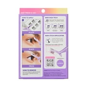Kiss Impress Falsies Press On Self Adhesive Eyelashes, Classic Volume, 36 Lash Clusters
