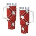 thumbnail image 3 of Lsque Sanrio Pattern 40 OZ Ice Bully Cup with Handle and Straw, Double Wall Stainless Steel Tumbler Travel Coffee Cup with Lid for Christmas Present, 3 of 8