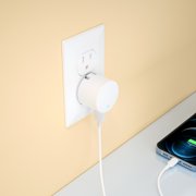 onn 12W Single USB-A Port Wall Charger with 3ft Lightning to USB Cable, MFI Certified Foldable Plug, White - Compatible with iPhone 14/13/12/11/X/XR/XS/8/7/6/5, iPad, Airpods and more