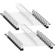 thumbnail image 1 of Trouser Hangers, Clip Hanger, Metal Trouser Hangers, Solid Chrome Skirt Hangers With Non-slip Clips, Adjustable Clip Hangers 30cm (11.8"), Pack Of 20, 1 of 5