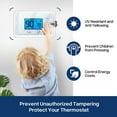 thumbnail image 6 of Pihode Thermostat Cover with Combination Lock, Clear Sprinkler Controller Guard, Universal Thermostat Guard, Thermostat Cover - Fits Thermostats 7.1" x 4.8" or Smaller, 6 of 6