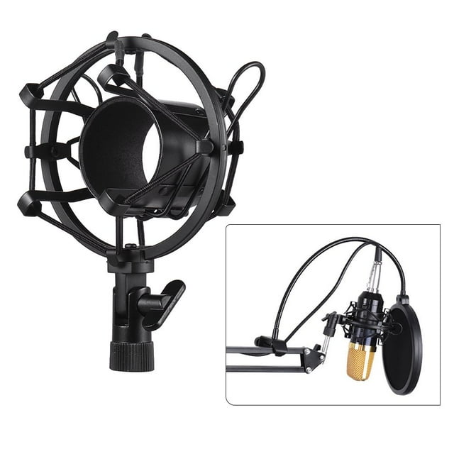 Metal Univerdal Condenser Microphone Mic Shock Mount Holder Bracket -vibration for On-line Broadcasting Studio Music Recording