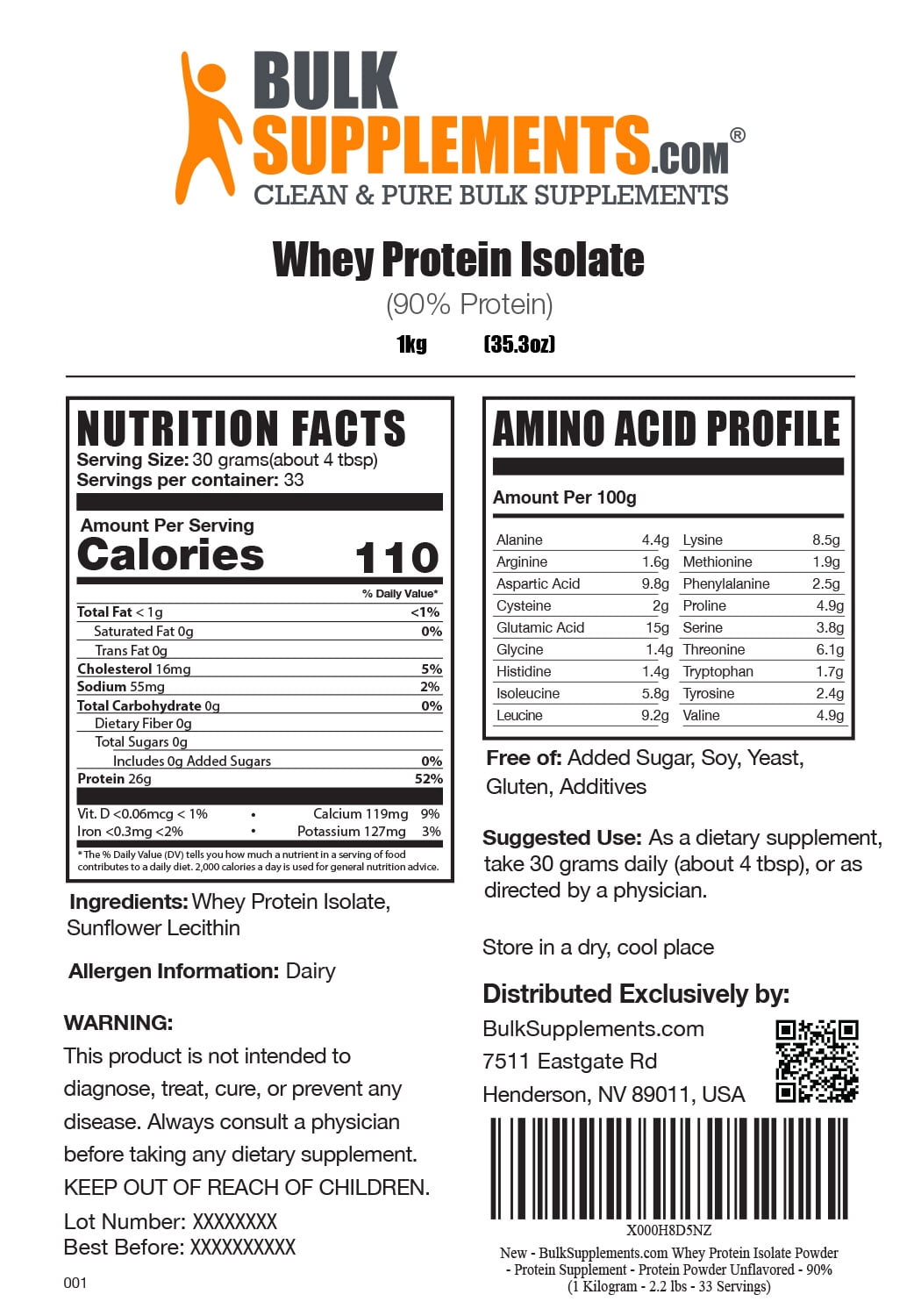 Whey Protein Isolate 90%