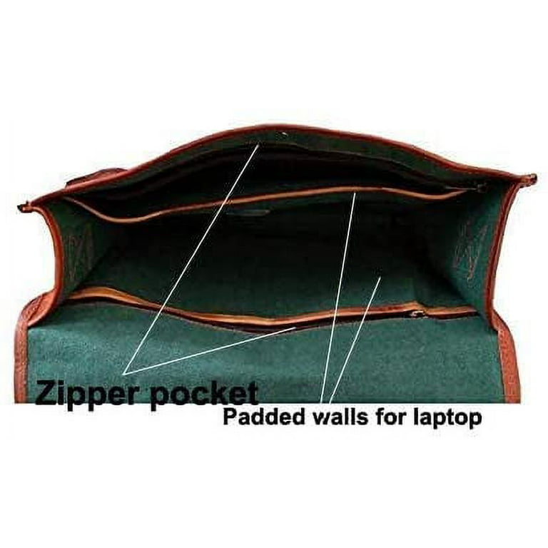 Jaald Lederen Messenger Bag Laptop Case Kantoor Aktetas Gift voor