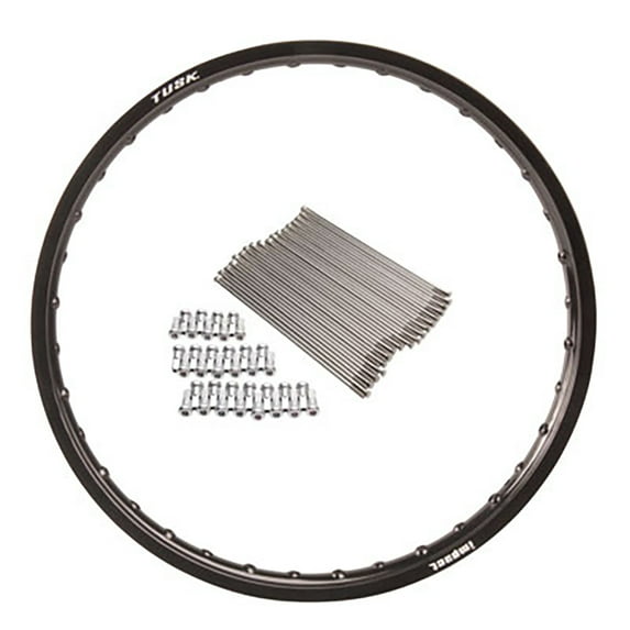 Impact Front Rim and Spoke Kit 21 x 1.60 Black Compatible With Husqvarna TE 300i Rockstar Edition 2021