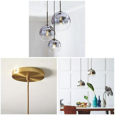 

Nordic Glass Ball Pendant Light Gradient Color Hanging Lamp Living Room Bedroom Bedside Bar Durable Living Room Bedroom Bedside Bar Nordic Glass Ball Gradient Color Hanging Lamp Pendant Light 20CM