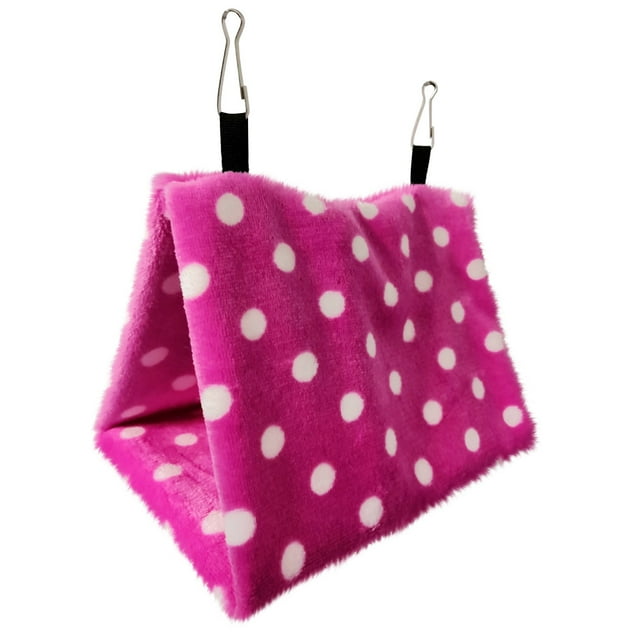 Xihbxyly Casita para Pájaros, Acogedora Cabaña Colgante, de Lana Suave, Espacio Cómodo para Dormir, Refugio para Loros y Pájaros, Reduce El Estrés, Disponible En 3 Tamaños, de Pequeño a Grande.