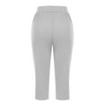 thumbnail image 6 of YYDGH Women's Capri Pants Summer Loose Yoga Pants Comfy Workout Cropprd Pants with Pockets, 6 of 7