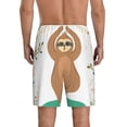 thumbnail image 2 of Yiaed Cute Sloth In Yoga Pose Tree for Men's Soft Sleep Pajama Short Lounging Pajama Shorts-Medium, 2 of 8