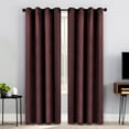 thumbnail image 6 of Superior Jaxon Blackout Curtains, Grommet Header, Set of 2, 52" x 96", Mulberry, 6 of 6