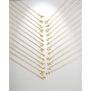 Jewelry Atelier Gold-Filled Initial Necklace for Women – Layered Initial Necklace with A-Z Pendant – 14k Gold-Filled Paperclip Chain– Cute Layered Gold Choker – Gold Jewelry for Women