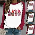 thumbnail image 4 of Plus Size Pullover Tops for Women Valentine's Day Funny Graphic Print Leopard Patchwork Long Sleeve Casual Sweatshirts (Pink,4XL), 4 of 4
