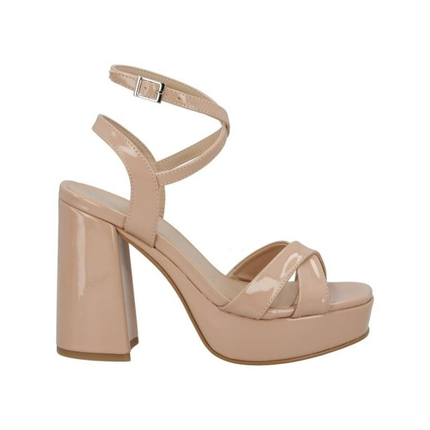Zapatilla Plataforma Mujer Miracol Charol Moda Rosa Talla 23