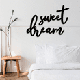 thumbnail image 2 of Craftnamesign Sweet Dream Metal Wall Art, Bedroom Wall Decor, Bedroom Signs, 2 of 5