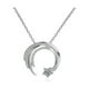 thumbnail image 1 of Jumpingount Collar de plata de ley 925 para mujer, delicado y único colgante de estrella de amor, plata de primera calidad Ropa, zapatos y accesorios Miscelánea, 1 of 6