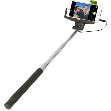 Retrack Apple iPhone 4/5/5s/6 and Samsung Galaxy S 3/4 Selfie Stick with Wired