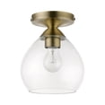thumbnail image 5 of Livex Lighting - Catania - 1 Light Semi-Flush Mount In Transitional Style-8.25, 5 of 9