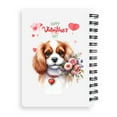 thumbnail image 2 of Happy Valentine's Day Cavalier King Charles Spaniel holding flowers Spiral Bound Journal Dog Lover Gifts 5x7in Spiral Notebook - 3005, 2 of 5