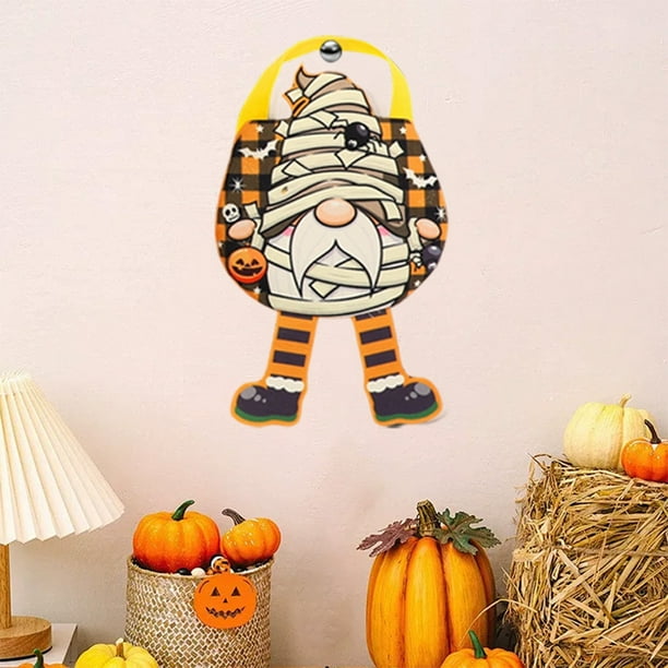 Bolsa de dulces de Halloween Bolsa de dulces con temática espeluznante Bolsa de regalos de Halloween Bolsa de dulces de Halloween personalizada Bolsillo de fieltro