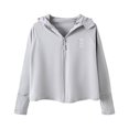thumbnail image 2 of TMOYZQ Kids Zip Up Sun Hoodie UPF50+ Lightweight Sun Protection Jacket for Girls Boys Athletic Tops with Thumbholes 2-11 Years, 2 of 3