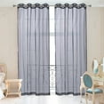 thumbnail image 4 of Sheer Curtains Set of 2, 54" X 84" Window Solid Sheer Curtain Drapes Grommet Top Panels for Bedroom Living Room Kitchen, 4 of 5