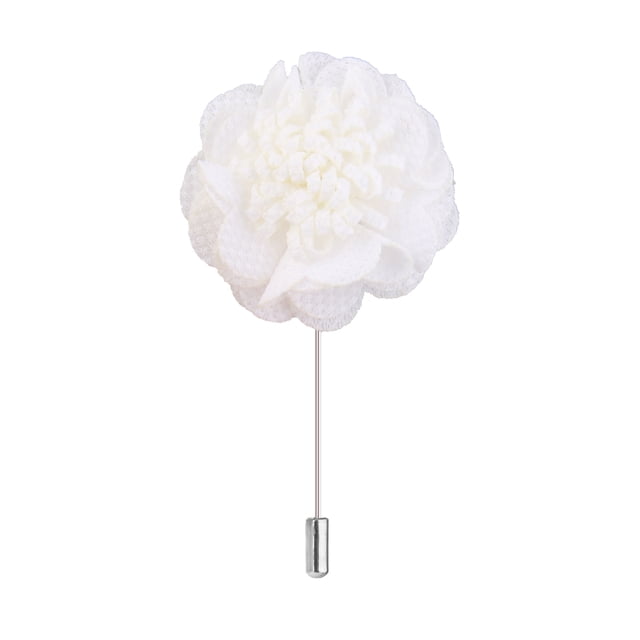 Solapa flor Margarita hecho a mano Boutonniere boda palo broche Pin accesorio para hombre Zulema Tie Pin de la solapa