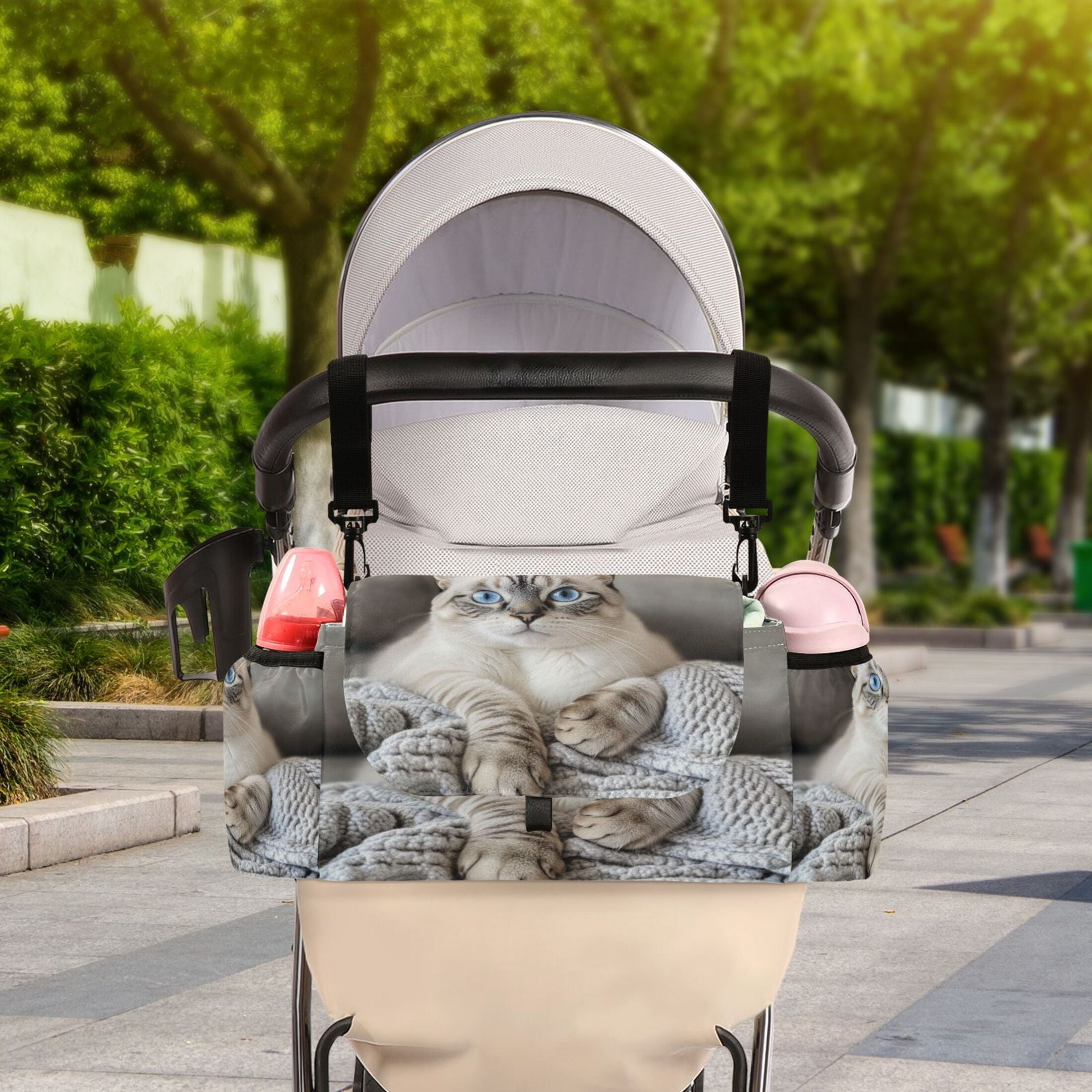 DIXRUYEE Stroller Organizer Nap Queen Printed