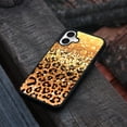 thumbnail image 4 of WIRESTER Shockproof Soft Rubber Cover Case for Apple iPhone 16 6.1" 2024, Gold Glitter Sparkle With Black Yellow Glitter Leopard, 4 of 5