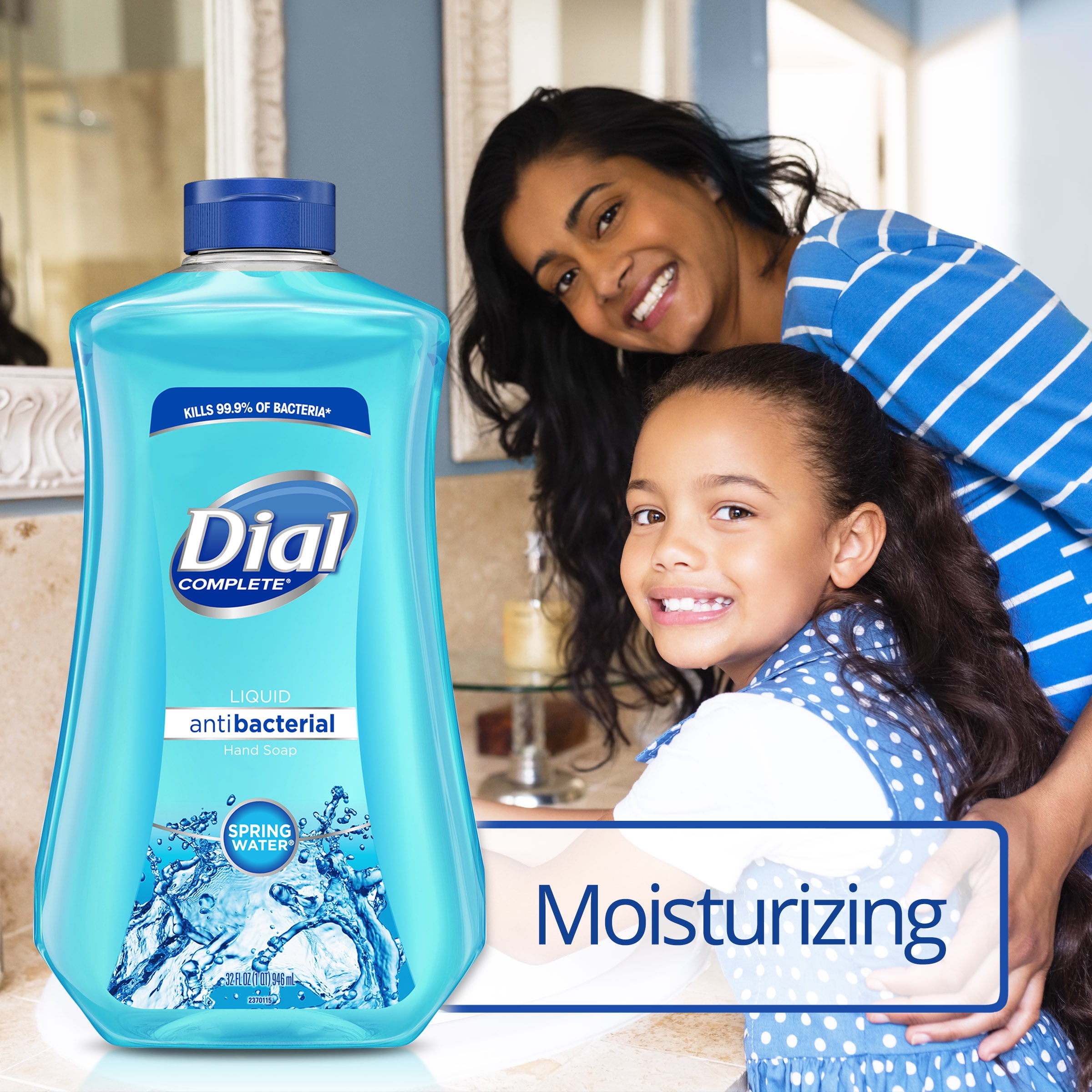 Dial Complete Antibacterial Sanitizing Liquid Hand Wash Refill Fresh Spring Water 32 fl oz Walmart