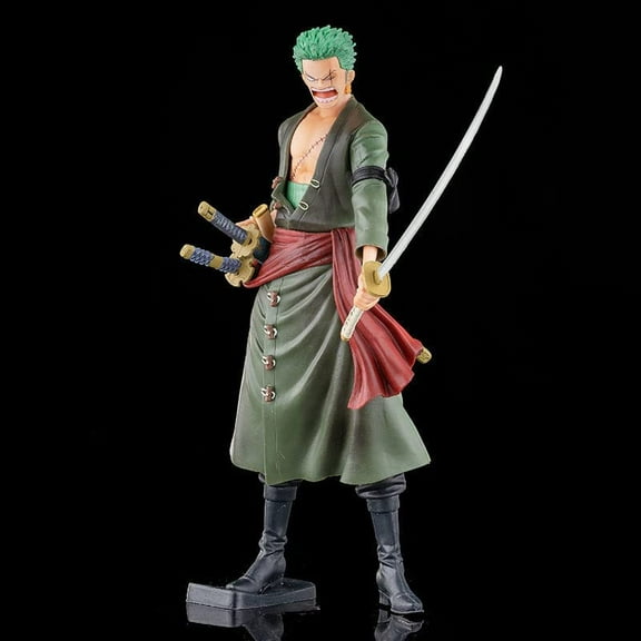 New Roronoa Zoro Double Head 28CM/11INCH Character Anime Statue Figure Desktop Ornament Popular Decorations Fan Souvenirs Creative Gift Collection