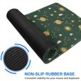 thumbnail image 6 of Long Mouse Pads for Desk,Green Sun Moon Star Planet Cloud Pattern Desk Mats on Top Of Desks, Desk Mouse Pad Extra Large with 3mm Non-Slip Base and Stitched Edge for Gaming,Office,Work,Home 31.5"x11.8", 6 of 6