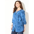 thumbnail image 4 of Catherines Women's Plus Size Georgette Button Down Tie Sleeve Cafe Blouse, 4 of 6