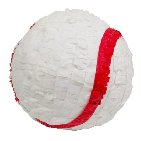 Pinatas AX-AY-ABHI-63506 Baseball, Red and White