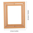 thumbnail image 2 of WRITWAA floating picture frame for tabletop Rotating Photo Frame Multi Glass Photo Display for Tabletop Decor 1Pcs, 2 of 8