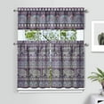 thumbnail image 2 of Kitchen Curtains 36 Inch Short - 3 Panel Set, Boho Elephant Mandala Print, Rod Pocket Window Curtain, 100% Polyester for Farmhouse, Retro Bohemian Kitchen, Easy Wash, 2 of 3