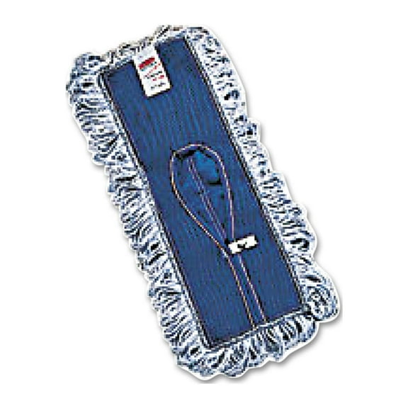 Rubbermaid Finish System Replacement Mop Head, 18 X 5, Rayon/synthetic, White